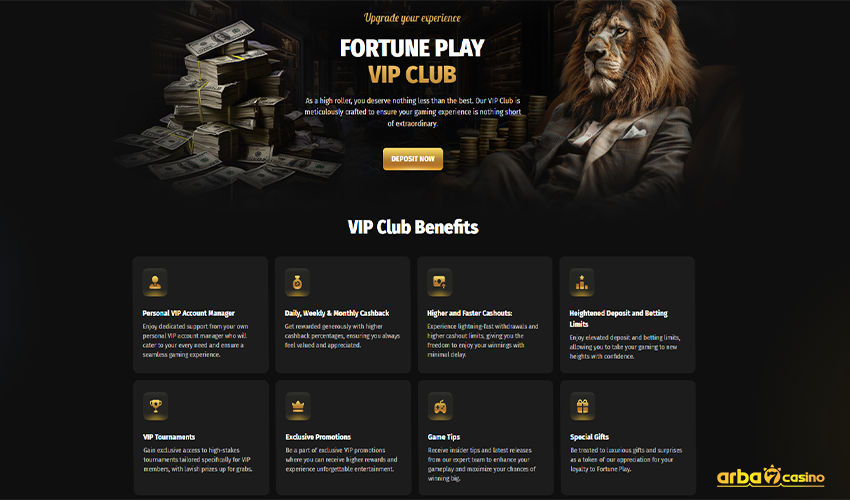 برنامج الولاء وكبار الشخصيات في Fortune Play