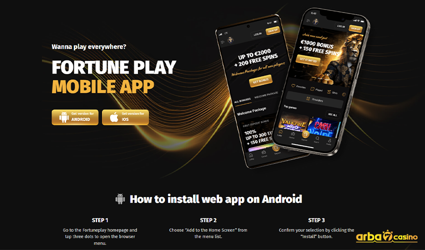 تطبيق الهاتف الجوال Fortune Play