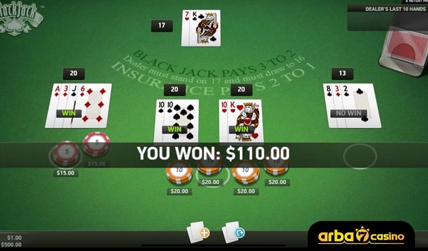 Online blackjack strategy